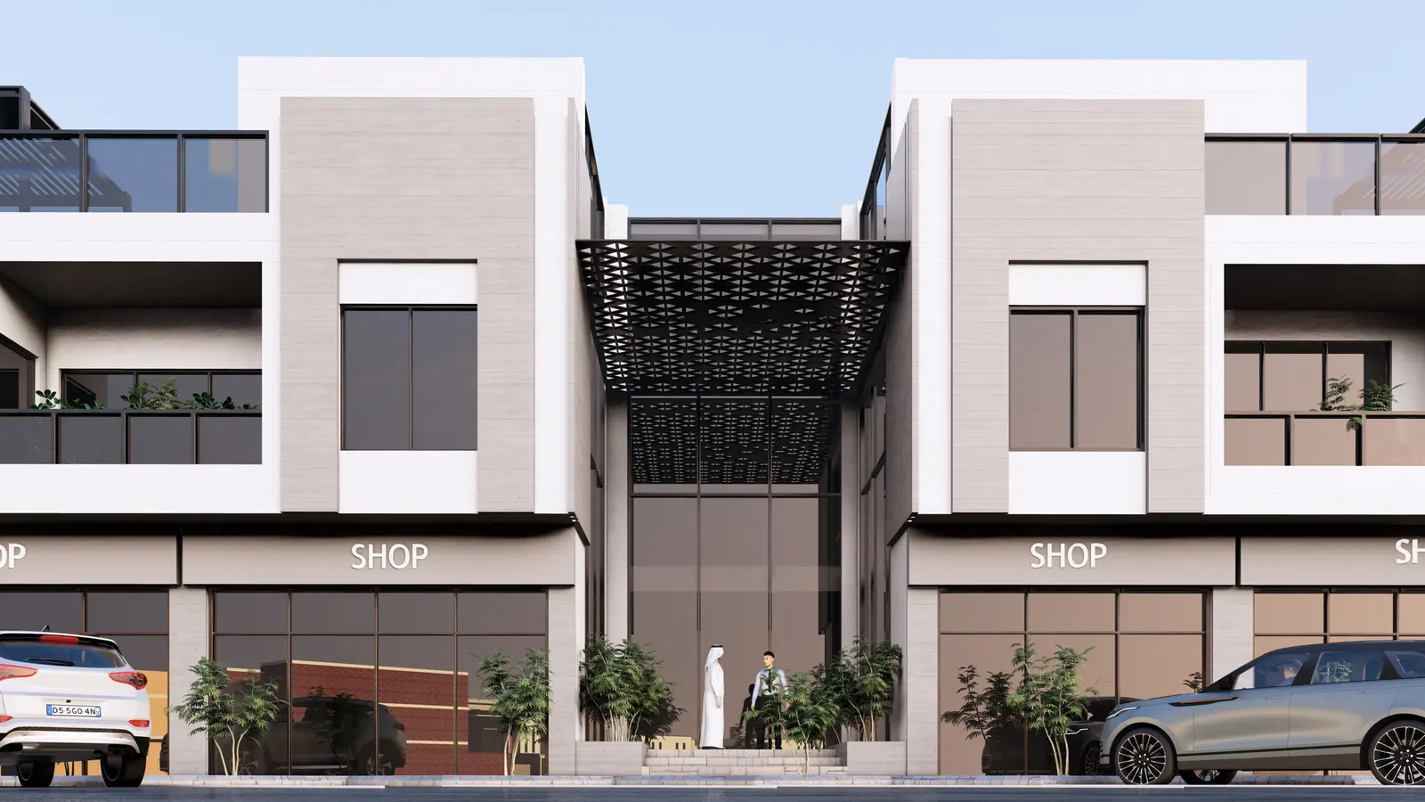 عمارة سكنية تجارية – المونسية